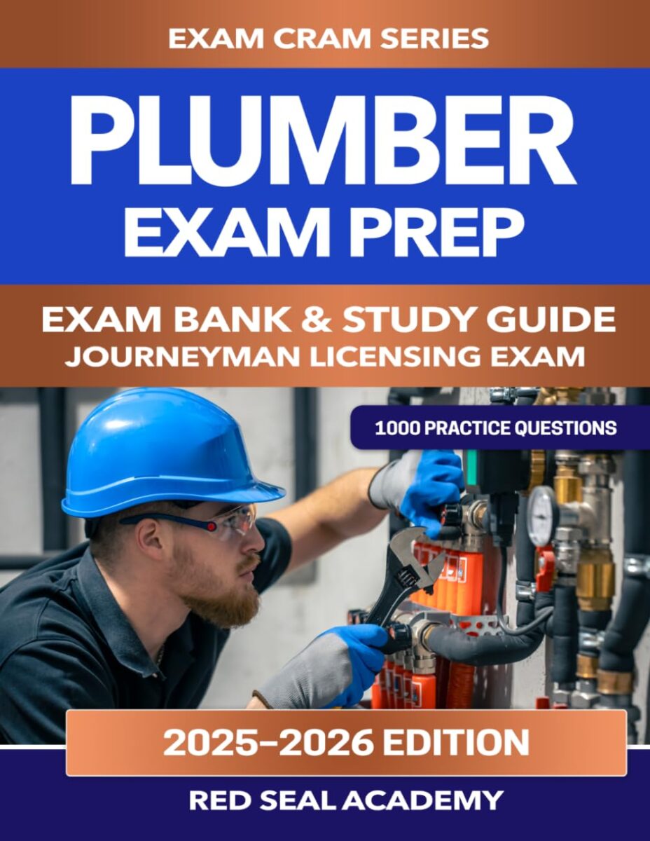 Plumber Exam Preparation 1000 practice questions book cover