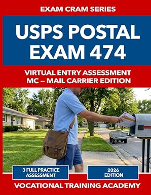 USPS Postal Exam 474 Prep book cover
